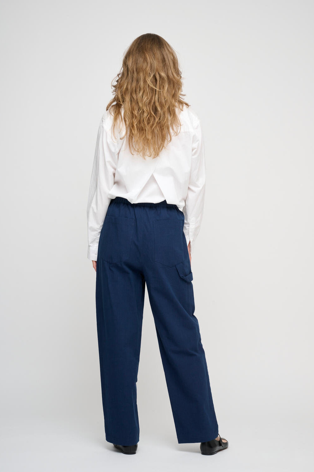 Everly Crepe bukser - Navy Blue